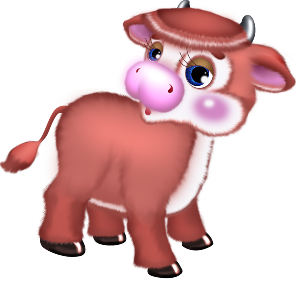 a cute cow